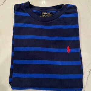 Ralph Lauren Polo stripe big boys tshirt. Washed, never worn. Size 10-12